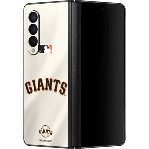 MLB San Francisco Giants Home Jersey Galaxy Z Fold3 5G Skin