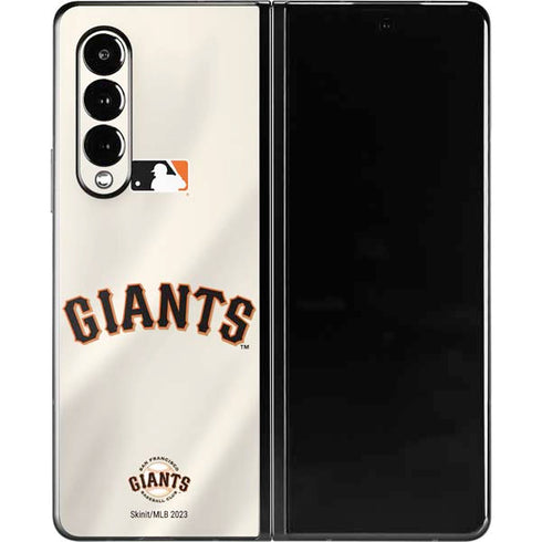 MLB San Francisco Giants Home Jersey Galaxy Z Fold3 5G Skin