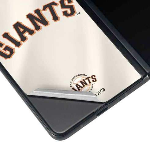 MLB San Francisco Giants Home Jersey Galaxy Z Fold3 5G Skin