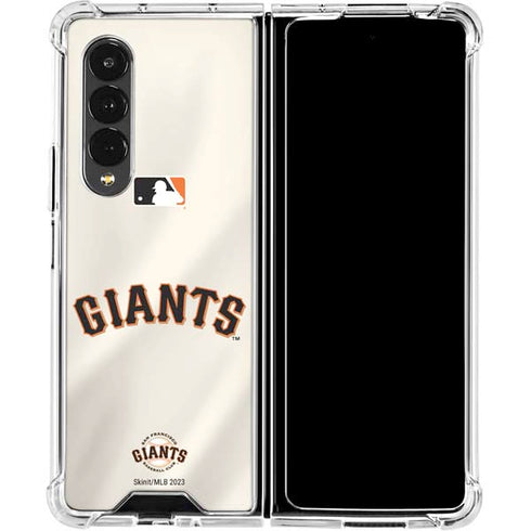 MLB San Francisco Giants Home Jersey Galaxy Z Fold4 5G Clear Case