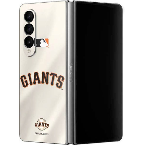 MLB San Francisco Giants Home Jersey Galaxy Z Fold4 5G Skin