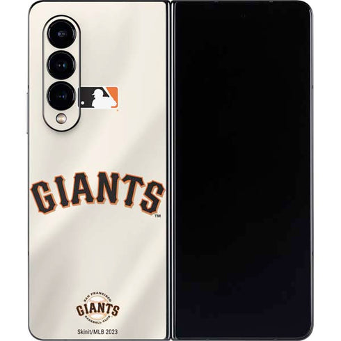 MLB San Francisco Giants Home Jersey Galaxy Z Fold4 5G Skin