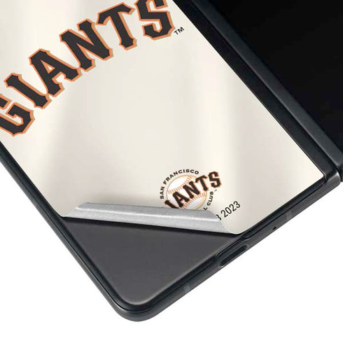 MLB San Francisco Giants Home Jersey Galaxy Z Fold4 5G Skin
