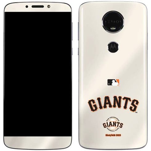 MLB San Francisco Giants Home Jersey Moto E5 Plus Skin
