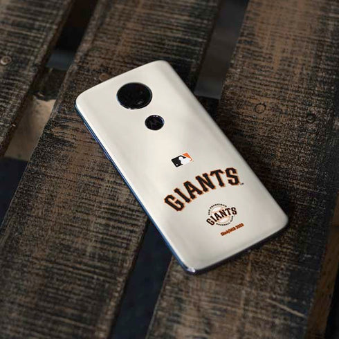 MLB San Francisco Giants Home Jersey Moto E5 Plus Skin
