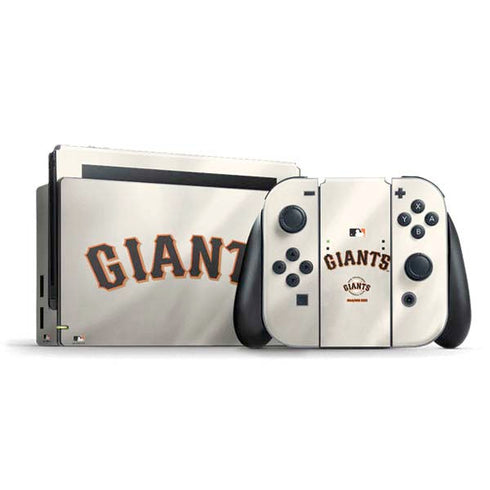 MLB San Francisco Giants Home Jersey Nintendo Switch Bundle Skin