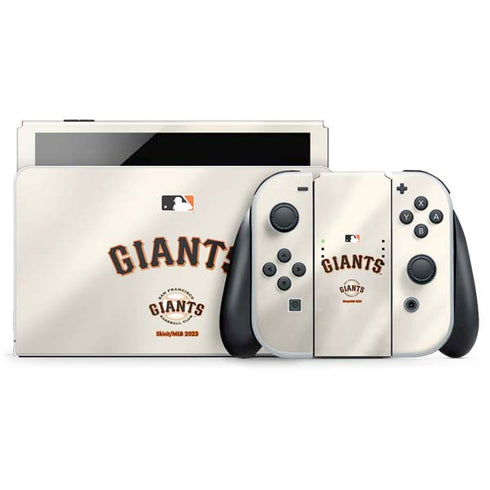 MLB San Francisco Giants Home Jersey Nintendo Switch OLED (2021) Skin