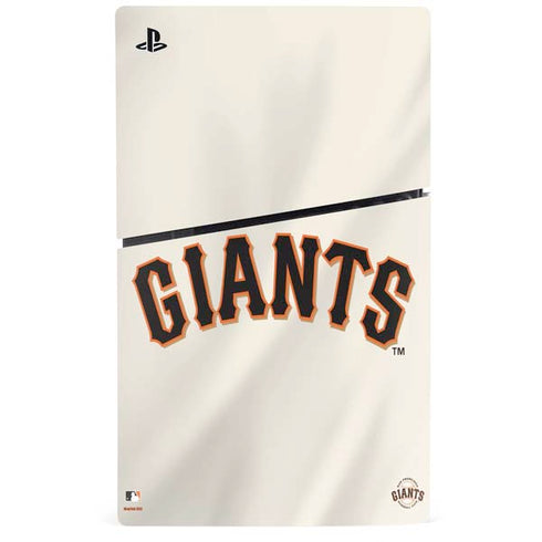 MLB San Francisco Giants Home Jersey PS5 Slim Digital Edition Console Skin