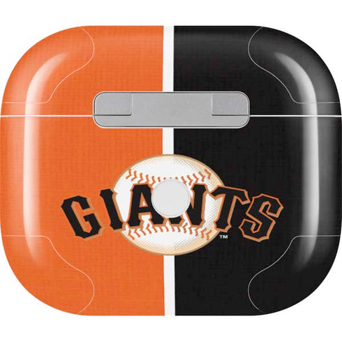 MLB San Francisco Giants Split Apple AirPods (3rd Gen 2021) Skin