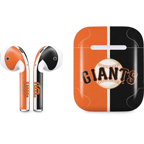 MLB San Francisco Giants Split Apple AirPods Skin