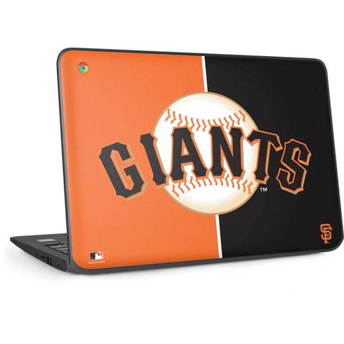 MLB San Francisco Giants Split HP Chromebook Skin