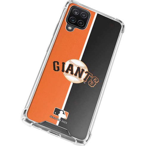 MLB San Francisco Giants Split Galaxy A12 Clear Case