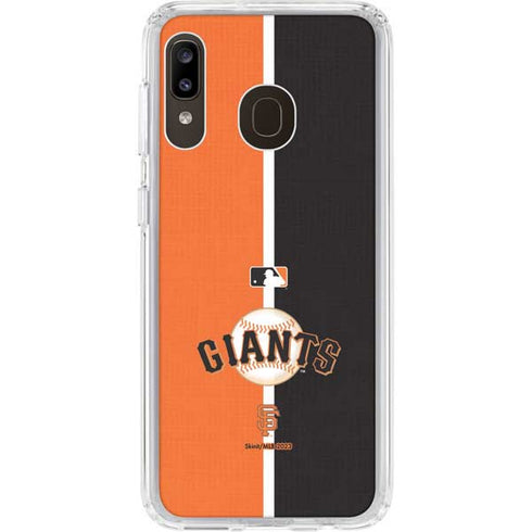 MLB San Francisco Giants Split Galaxy A20 Clear Case