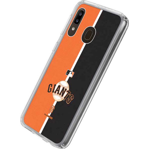 MLB San Francisco Giants Split Galaxy A20 Clear Case