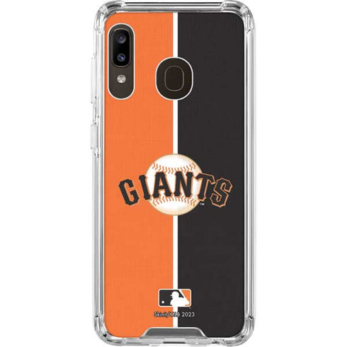 MLB San Francisco Giants Split Galaxy A30 Clear Case