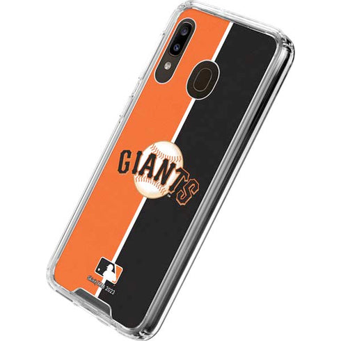 MLB San Francisco Giants Split Galaxy A30 Clear Case