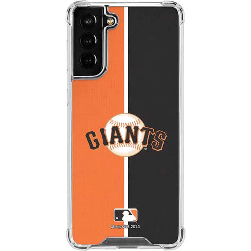 MLB San Francisco Giants Split Galaxy S22 Plus Clear Case