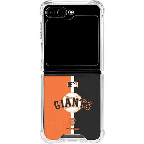MLB San Francisco Giants Split Galaxy Z Flip5 5G Clear Case