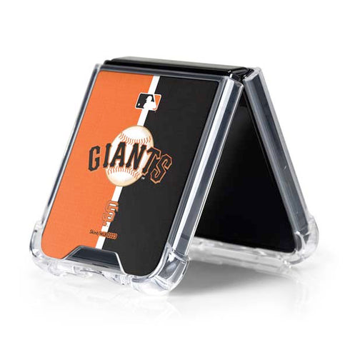 MLB San Francisco Giants Split Galaxy Z Flip5 5G Clear Case