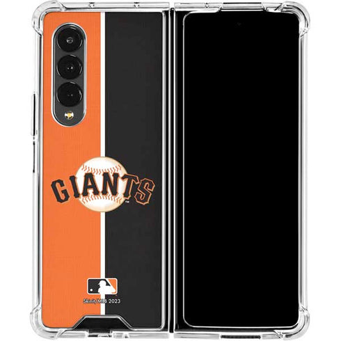 MLB San Francisco Giants Split Galaxy Z Fold4 5G Clear Case