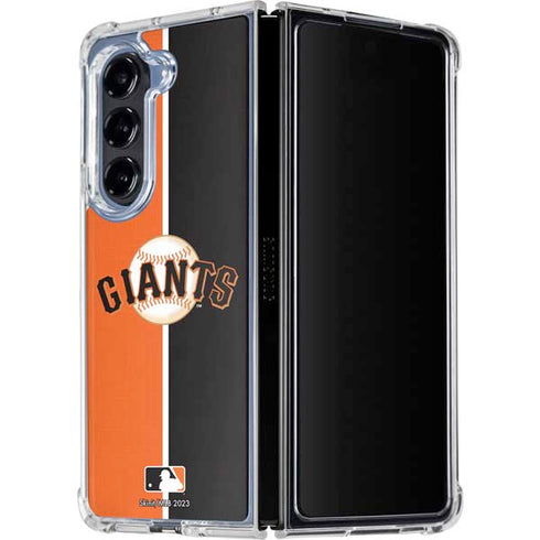 MLB San Francisco Giants Split Galaxy Z Fold5 5G Clear Case