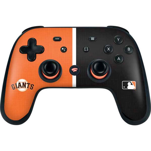 MLB San Francisco Giants Split Google Stadia Controller Skin
