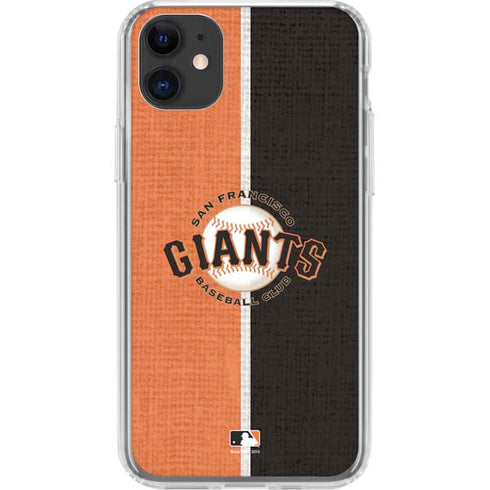 MLB San Francisco Giants Split iPhone 11 Clear Case