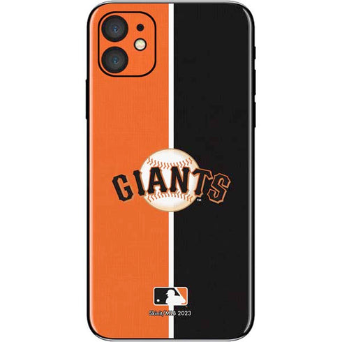 MLB San Francisco Giants Split iPhone 11 Skin