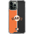 MLB San Francisco Giants Split iPhone 14 Pro Max Clear Case