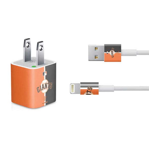 MLB San Francisco Giants Split iPhone Charger (5W USB) Skin
