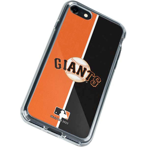 MLB San Francisco Giants Split iPhone SE (2nd & 3rd Gen) Clear Case
