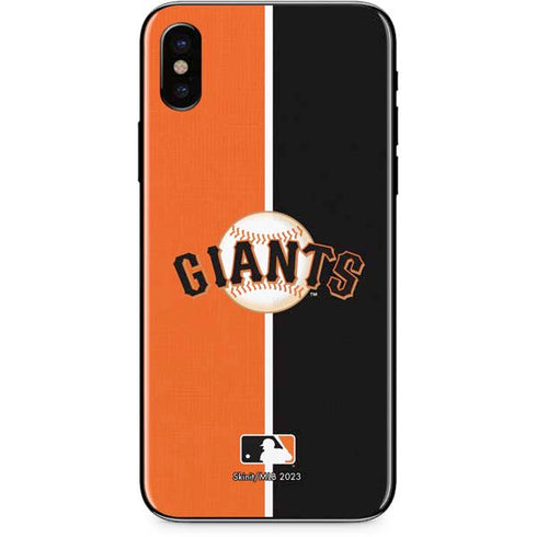 MLB San Francisco Giants Split iPhone XS Skin
