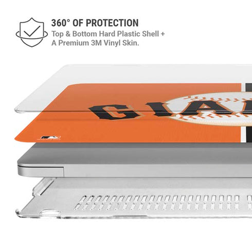 MLB San Francisco Giants Split MacBook Pro 16in (2019-20) Case plus Skin
