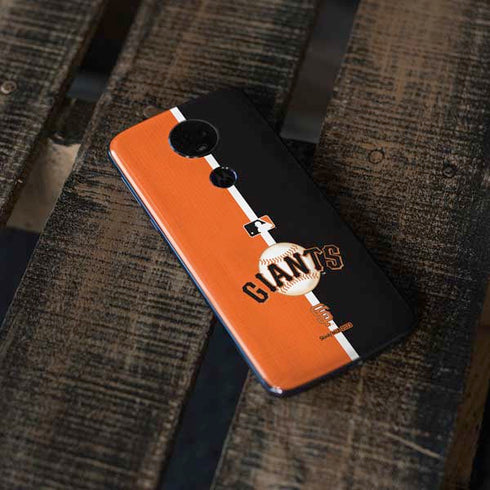 MLB San Francisco Giants Split Moto E5 Plus Skin