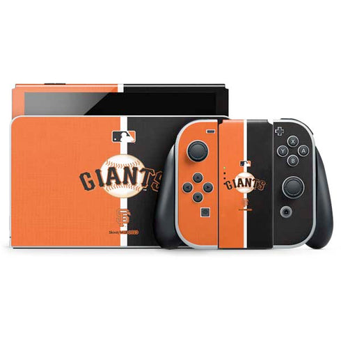 MLB San Francisco Giants Split Nintendo Switch OLED (2021) Skin