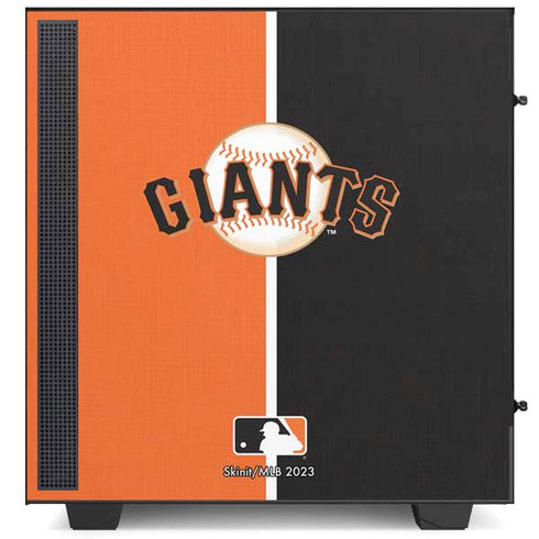 MLB San Francisco Giants Split NZXT H510 Compact ATX Mid-Tower Case Skin