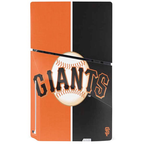 MLB San Francisco Giants Split PS5 Slim Disk Console Skin