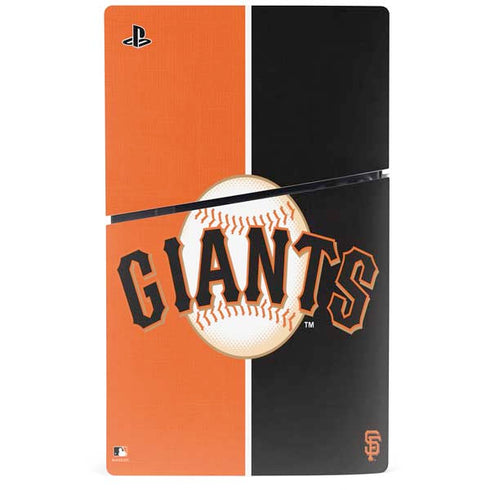 MLB San Francisco Giants Split PS5 Slim Digital Edition Bundle Skin