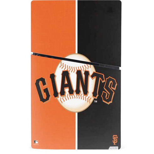 MLB San Francisco Giants Split PS5 Slim Digital Edition Console Skin