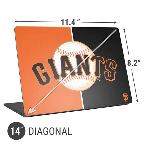 MLB San Francisco Giants Split Universal Laptop 14in (11.4 x 8.2in) Skin