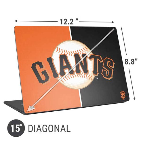 MLB San Francisco Giants Split Universal Laptop 15in (12.2 x 8.8in) Skin