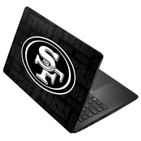 NFL San Franciso 49ers Black & White Asus X502CA 15.6 Skin
