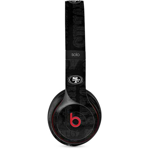NFL San Franciso 49ers Black & White Beats Solo 2 Wireless Skin
