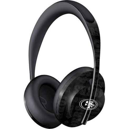 NFL San Franciso 49ers Black & White Bose Noise Cancelling Headphones 700 Skin