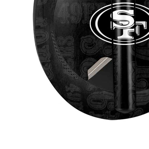 NFL San Franciso 49ers Black & White Bose Noise Cancelling Headphones 700 Skin