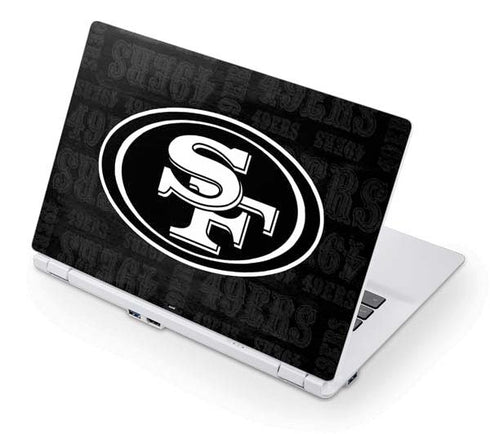 NFL San Franciso 49ers Black & White Acer Chromebook Skin