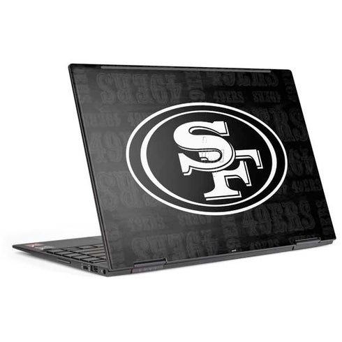 NFL San Franciso 49ers Black & White HP Envy Skin