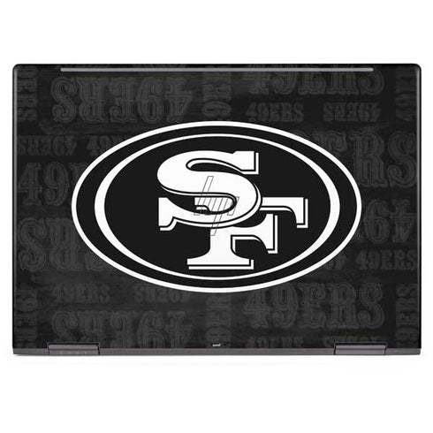 NFL San Franciso 49ers Black & White HP Envy Skin