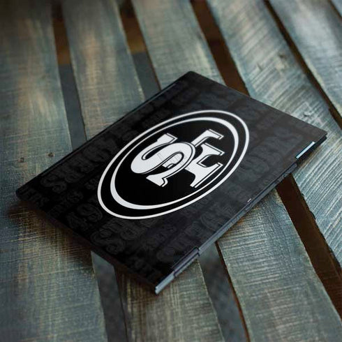 NFL San Franciso 49ers Black & White HP Envy Skin