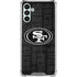 NFL San Franciso 49ers Black & White Galaxy A13 5G Clear Case